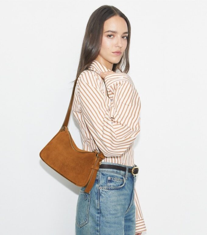 Small Romy Suede Shoulder Bag Small Romy Suede Shoulder Bag