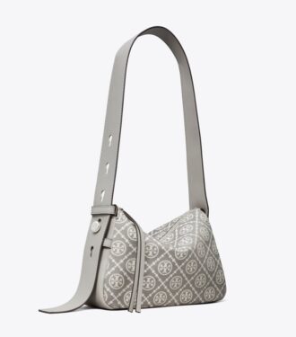 Small Romy T Monogram Shoulder Bag