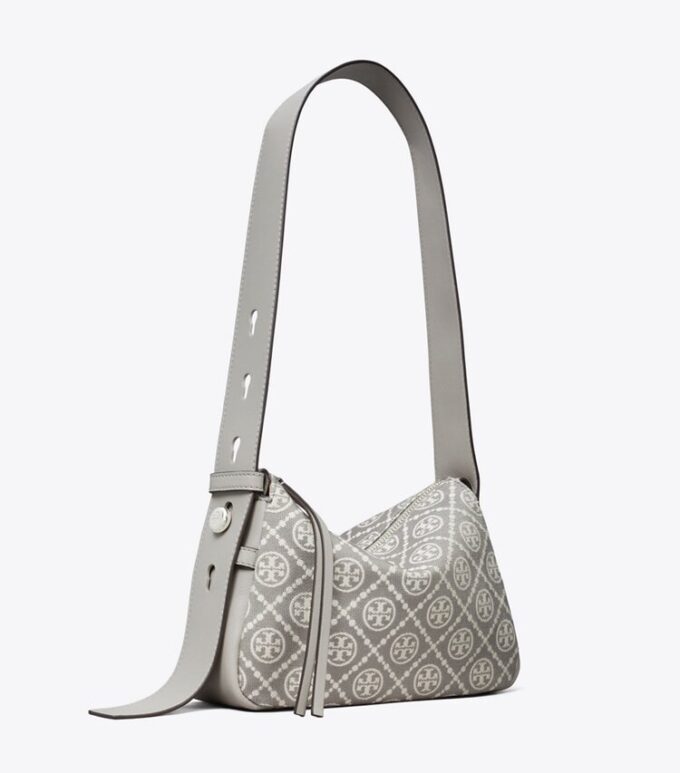 Small Romy T Monogram Shoulder Bag Small Romy T Monogram Shoulder Bag