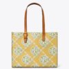 Small T Monogram Contrast Embossed Tote