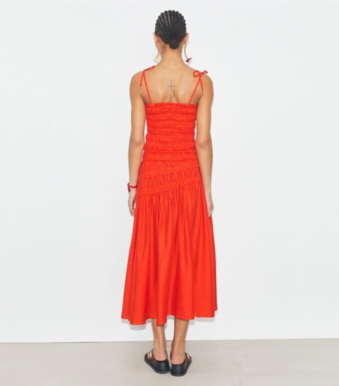 Smocked Viscose Skirt Smocked Viscose Skirt
