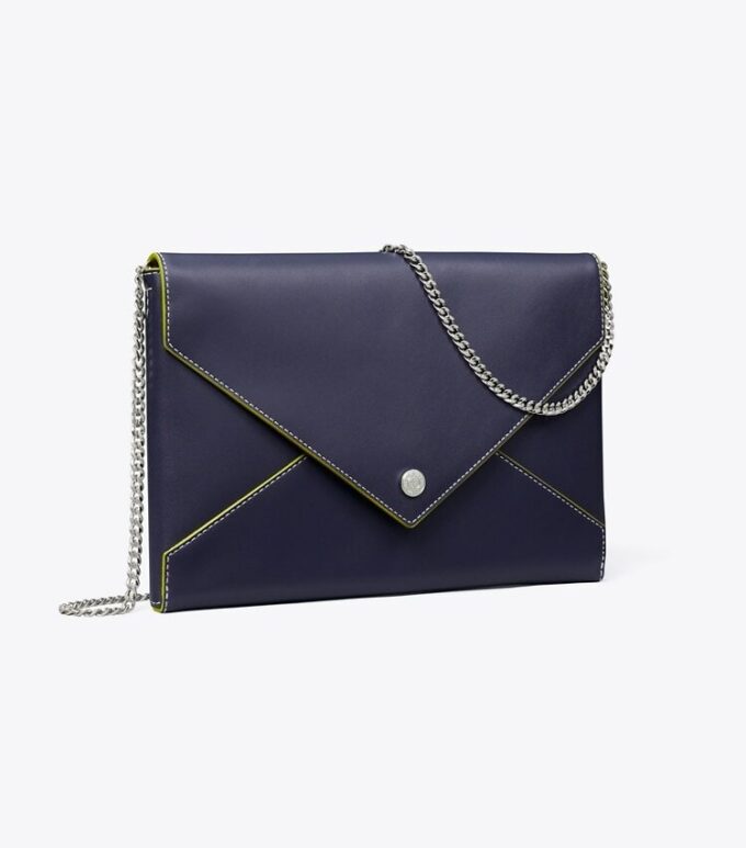 Smooth Leather Envelope Chain Pouch Smooth Leather Envelope Chain Pouch