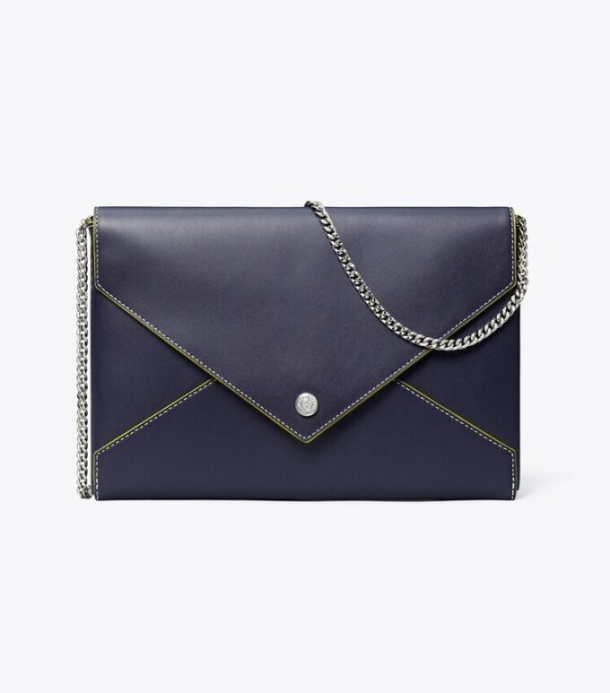Smooth Leather Envelope Chain Pouch Smooth Leather Envelope Chain Pouch