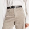 Smooth Leather Plate Belt