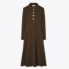 Solid Crepe Shirtdress