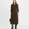 Solid Crepe Shirtdress