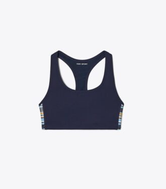 Spectrum Side-Stripe Mesh-Back Bra