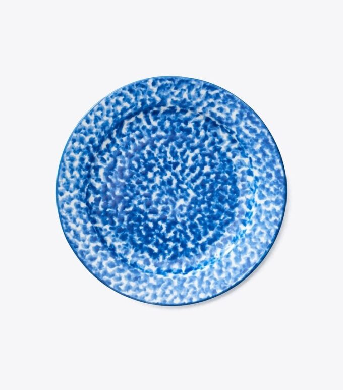 Spongeware Canape Plate, Set Of 6