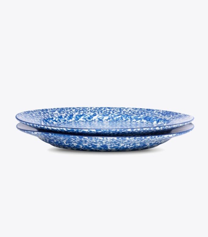 Spongeware Dinner Plate, Set Of 2 Spongeware Dinner Plate, Set Of 2