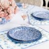 Spongeware Dinner Plate, Set Of 2 Spongeware Dinner Plate, Set Of 2