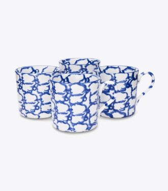 Spongeware Mug, Set Of 4