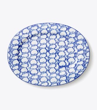 Spongeware Oval Serving Platter
