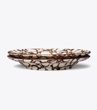 Spongeware Rim Soup Bowl, Set Of 2
