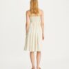Strapless Smocked Silk Dress Strapless Smocked Silk Dress
