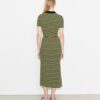 Stripe Knit Polo Dress