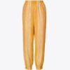 Striped Cinched Ankle Pant