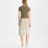 Striped Nylon Mockneck Striped Nylon Mockneck