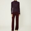 Striped Ribbed Soft Tech Knit Turtleneck Striped Ribbed Soft Tech Knit Turtleneck