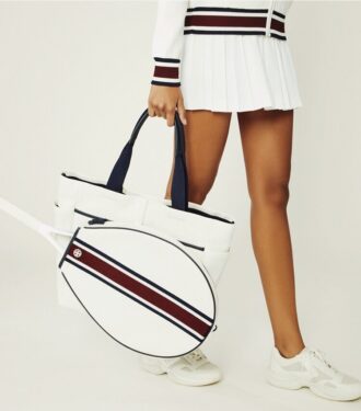 Striped Tennis Tote