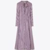 Striped Viscose Shirtdress
