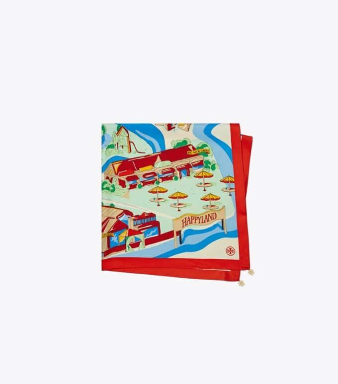 Summer Carnival Silk Square Scarf