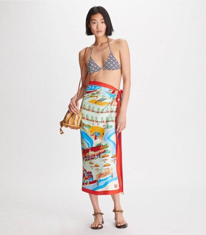 Summer Carnival Silk Square Scarf