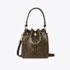 T Monogram Coated Canvas Bucket Bag