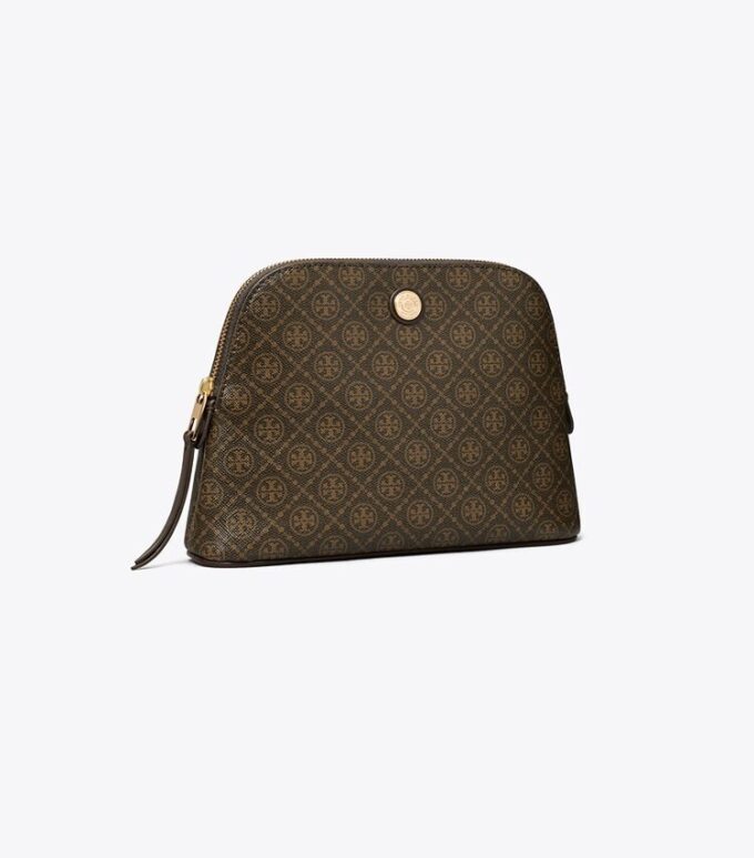 T Monogram Coated Canvas Dome Cosmetic Case T Monogram Coated Canvas Dome Cosmetic Case