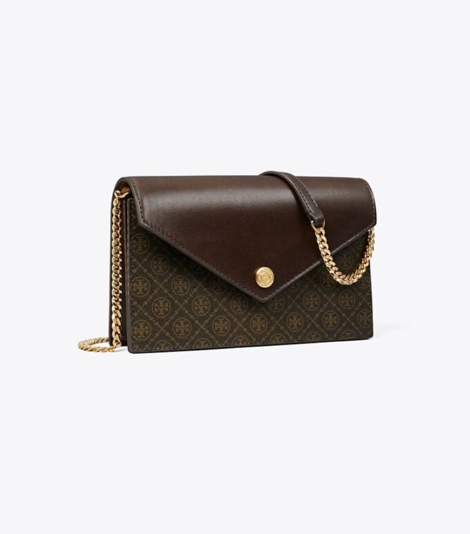 T Monogram Coated Canvas Envelope Crossbody T Monogram Coated Canvas Envelope Crossbody