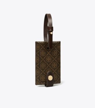 T Monogram Coated Canvas Luggage Tag