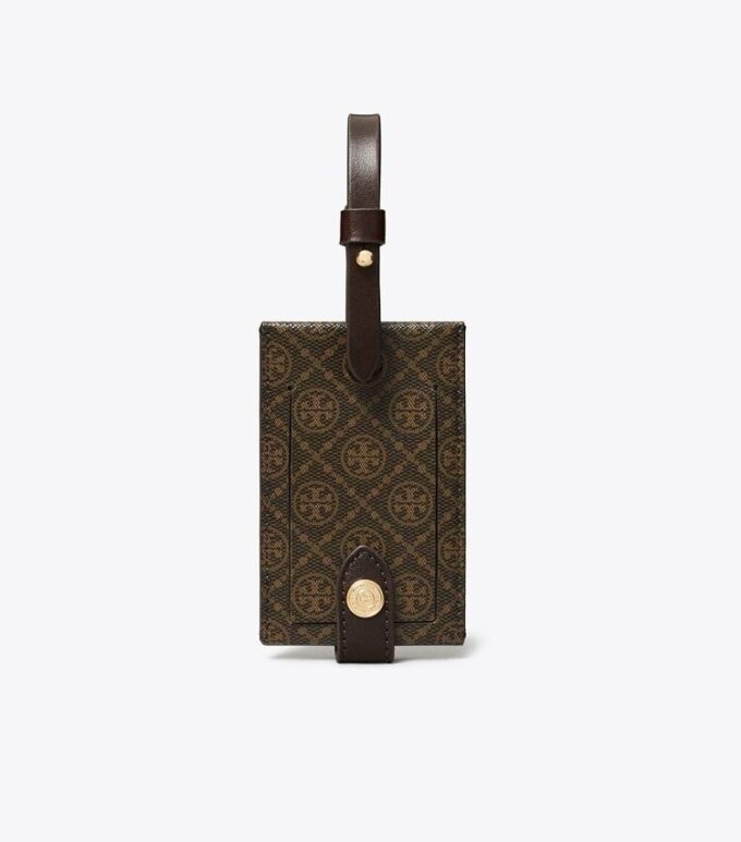 T Monogram Coated Canvas Luggage Tag
