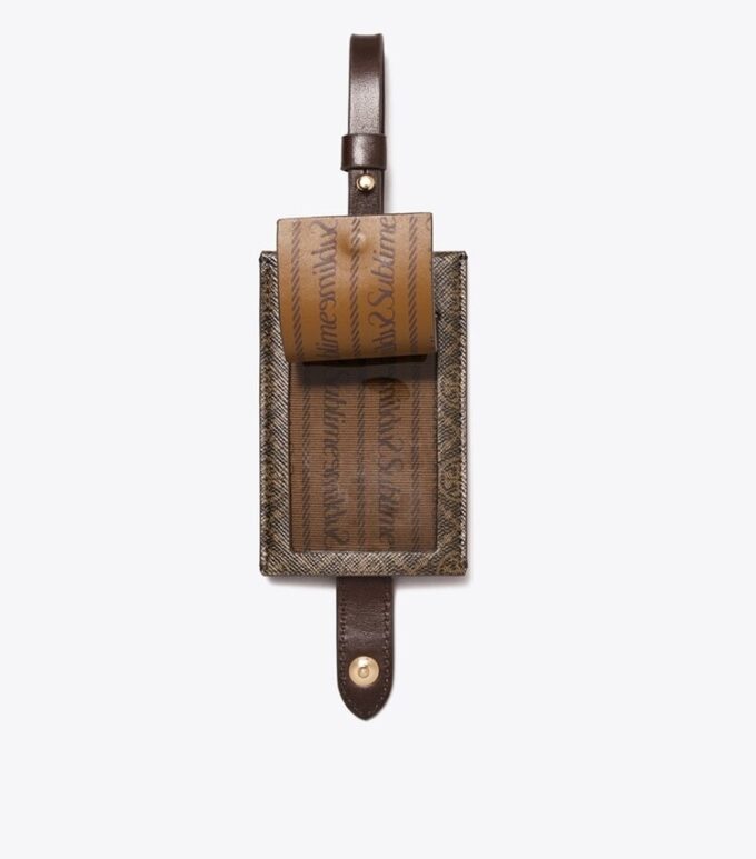 T Monogram Coated Canvas Luggage Tag