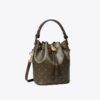 T Monogram Coated Canvas Mini Bucket Bag
