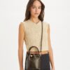 T Monogram Coated Canvas Mini Bucket Bag