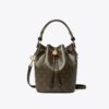 T Monogram Coated Canvas Mini Bucket Bag