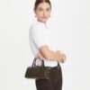 T Monogram Coated Canvas Petite Barrel Bag
