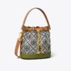 T Monogram Colorblock Bucket Bag