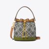 T Monogram Colorblock Bucket Bag