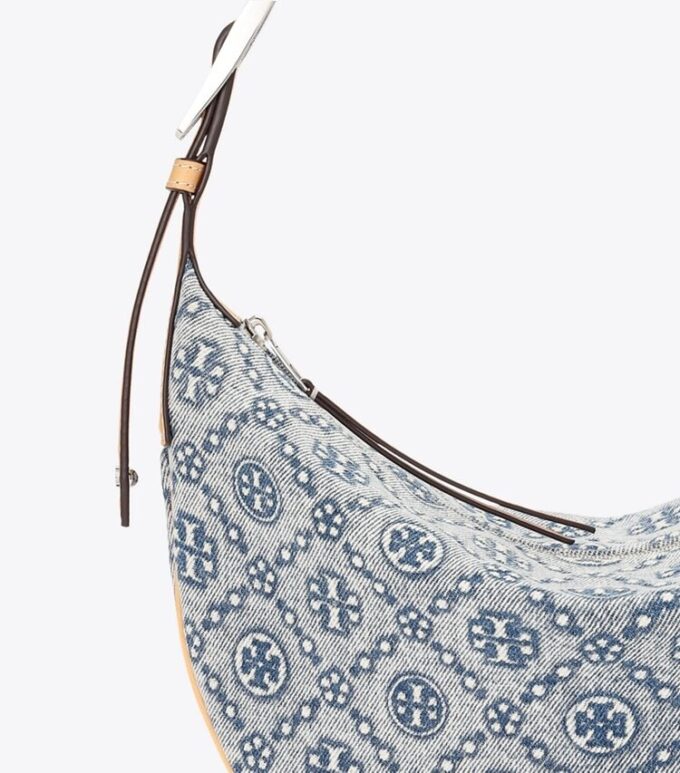 T Monogram Denim Small Balloon Bag