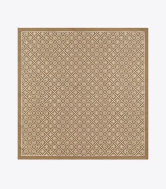 T Monogram Double-Sided Silk Square Scarf T Monogram Double-Sided Silk Square Scarf