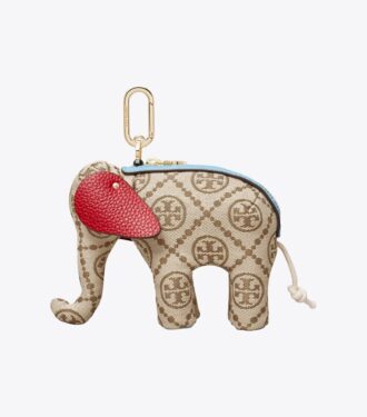 T Monogram Elephant Key Ring