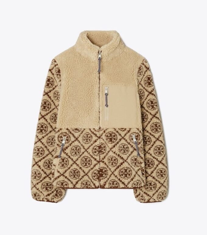 T Monogram Fleece Jacket T Monogram Fleece Jacket