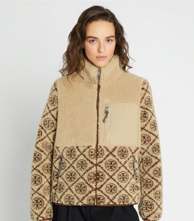 T Monogram Fleece Jacket T Monogram Fleece Jacket