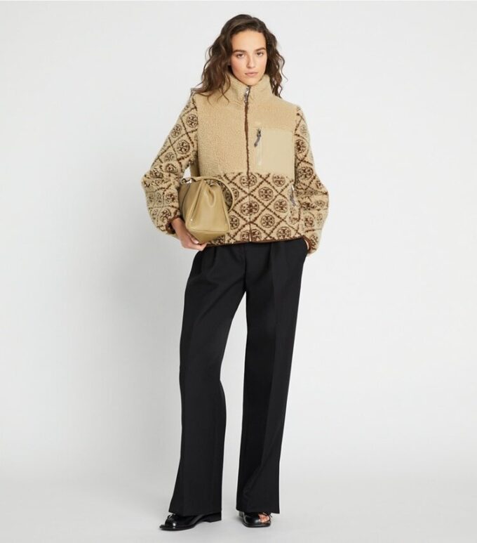 T Monogram Fleece Jacket T Monogram Fleece Jacket