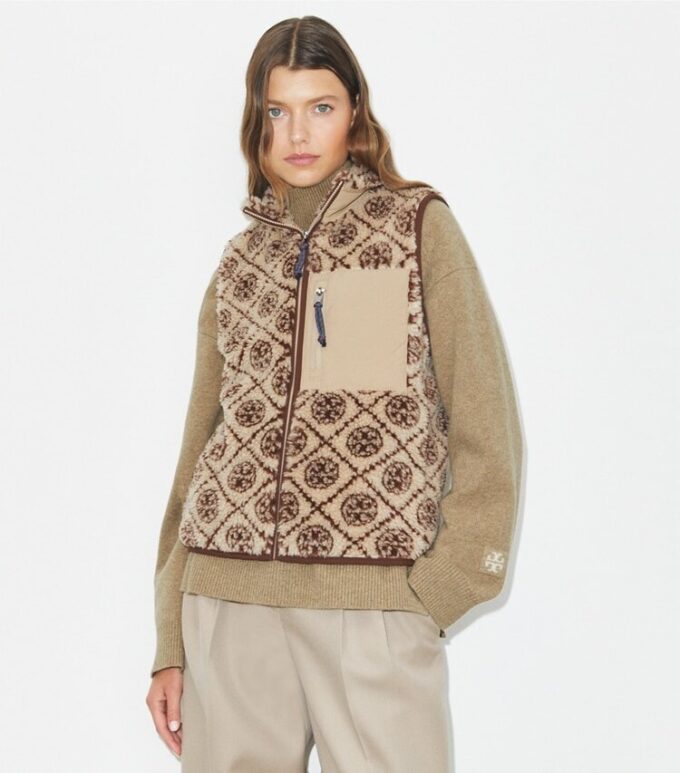 T Monogram Fleece Vest