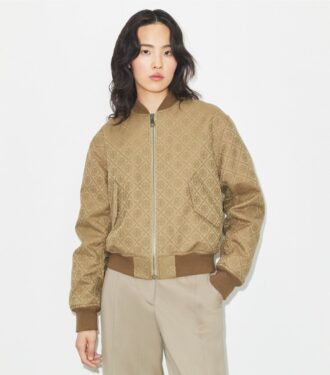 T Monogram Jacquard Bomber Jacket