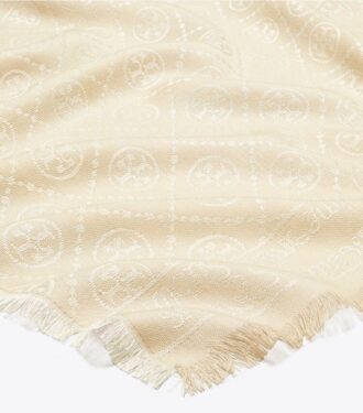 T Monogram Jacquard Oblong Scarf T Monogram Jacquard Oblong Scarf
