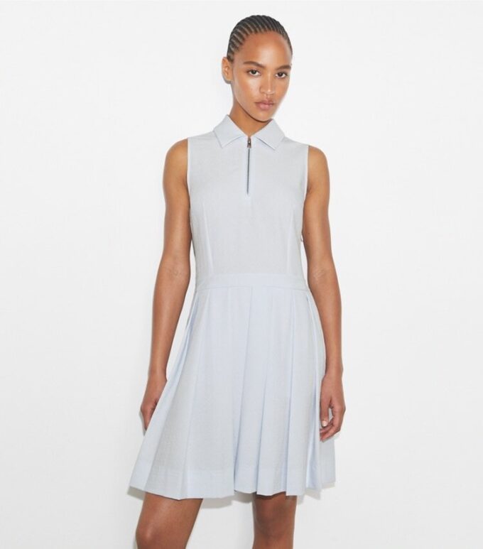 T Monogram Jacquard Pleated Golf Dress T Monogram Jacquard Pleated Golf Dress