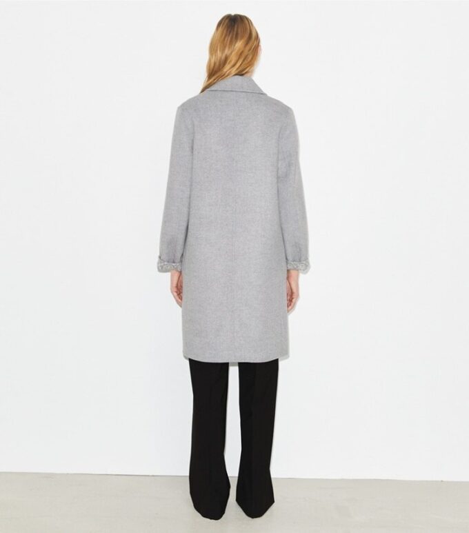 T Monogram Jacquard Reversible Wool Coat T Monogram Jacquard Reversible Wool Coat