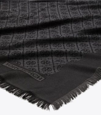 T Monogram Jacquard Traveler Scarf T Monogram Jacquard Traveler Scarf
